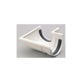 ÁNGULO EXTERIOR JUNTA ELÁSTICA PVC 33MM BLANCO