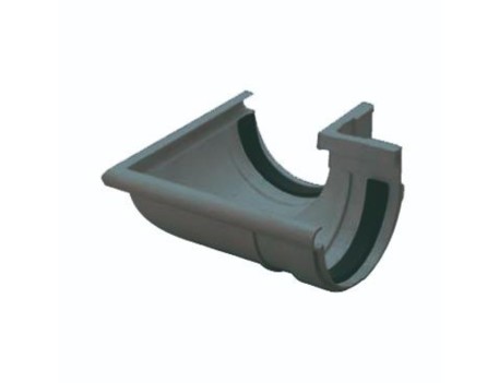 ÁNGULO EXTERIOR JUNTA ELÁSTICA PVC 33MM GRIS
