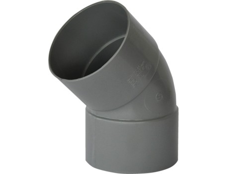 SEMICODO PVC 45º H-H DIÁMETRO 200MM ADEQUA
