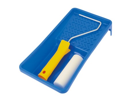 KIT CUBETA + RODILLO PORO 0 PINTURA PROFESIONAL