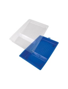 CUBETA PLANA DE PLÁSTICO AZUL 18CM PARA PINTURA