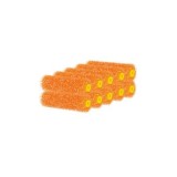 PACK 10 MINI RODILLOS PORO 3 NARANJA 11 CM