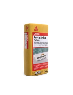SIKA LANKO PORCELÁNICO EXTRA BLANCO 25KG C2TE