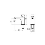 GRIFO PRESTO XT-L ECO(F) 11601 TEMPORIZADO G1/2