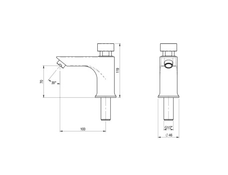 GRIFO PRESTO XT-L ECO(F) 11601 TEMPORIZADO G1/2