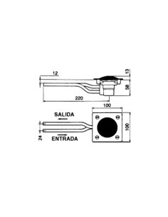 PULSADOR PIE PRESTO 509 P/SUELO INOX 23100 2