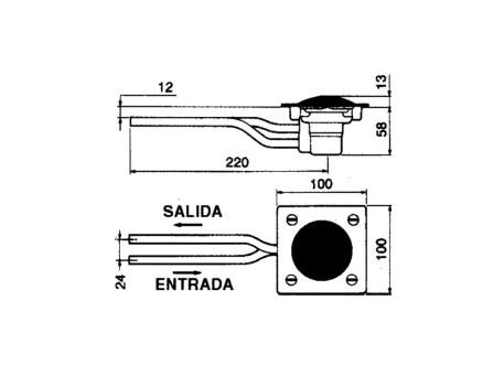 PULSADOR PIE PRESTO 509 P/SUELO INOX 23100