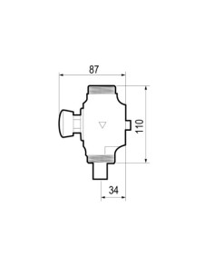 PULSADOR PRESTO ECLAIR FLUXOR INODORO ROSCA 1 1/4 13001 2