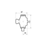 PULSADOR PRESTO ECLAIR FLUXOR INODORO ROSCA 1 1/4 13001