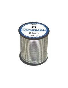 ESTAÑO KORMAN SN/CU TIPO PLATA 6 250GR