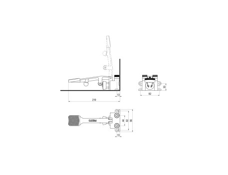 GRIFO TEMPORIZADO PRESTO 510 PEDAL UN AGUA G1/2