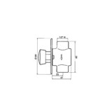 GRIFO URINARIO PRESTO 27 V EM/PL 31709 G1/2