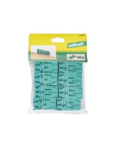 CUÑAS DISTANCIADORAS PLÁSTICO 30X58MM WOLFCRAFT 40 UNIDADES 2