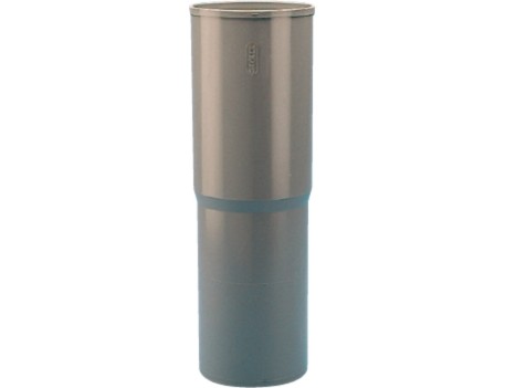 MANGUITO PROLONGACIÓN PVC D.110 MM GRIS OSCURO