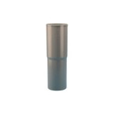 MANGUITO PROLONGACIÓN PVC D.110 MM GRIS OSCURO