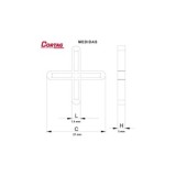 CRUCETA CORTAG 1.5MM 300 UNIDADES PAQ