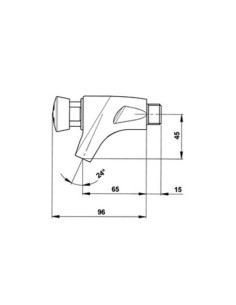GRIFO LAVABO PRESTO 504 FRÍA G1/2 REF 33000 2