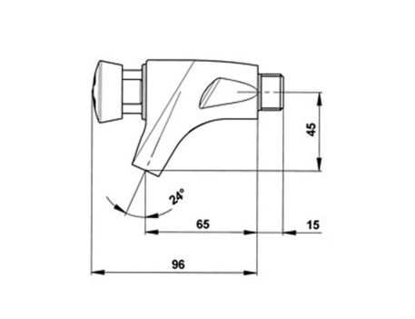GRIFO LAVABO PRESTO 504 FRÍA G1/2 REF 33000