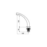 CAÑO LAVABO GIRATORIO PRESTO REPISA REF 30202