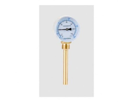 TERMÓMETRO BIMETÁLICO INOX D63 INF L50 0+60°C