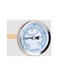 TERMÓMETRO BIMETÁLICO INOX D63 POST L50 0+60°C