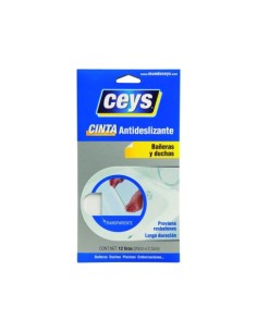 TIRAS ANTIDESLIZANTES CEYS PARA BAÑERA 25MM X 25CM