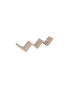 ESTANTE ZIGZAG PVC FIJACIÓN INVISIBLE 59X12X12CM