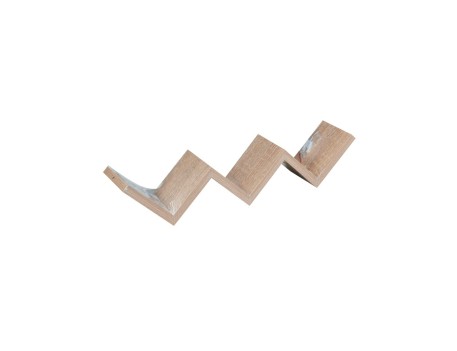 ESTANTE ZIGZAG PVC FIJACIÓN INVISIBLE 59X12X12CM