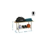 BANCO DE VESTUARIO MADERA Y METAL 1000X475X320 MM SIMONRACK