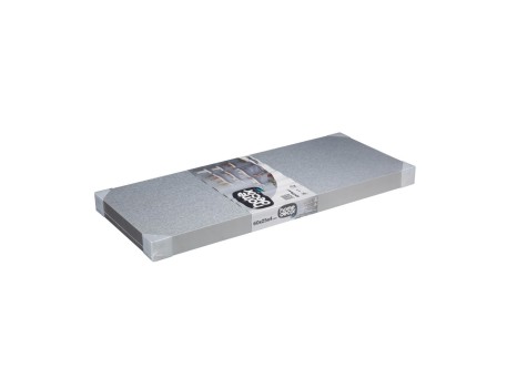 ESTANTE FIJACIÓN INVISIBLE PVC HD 60X25 ALUMINIO