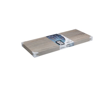 ESTANTE FIJACIÓN INVISIBLE PVC HD 60X25CM GRIS
