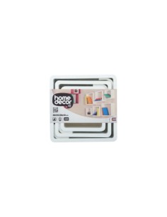 TRIPLE CUBO BLANCO LACADO 30/25/20CM C.REDONDA