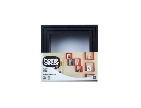 TRIPLE CUBO RECTO PVC WENGUÉ 30/27/24 CM