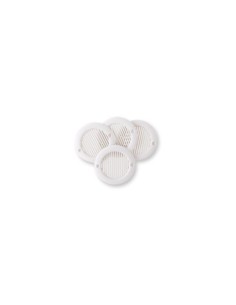 KIT 4 REJILLAS ATORNILLAR ABS BLANCO D-6.4 CM