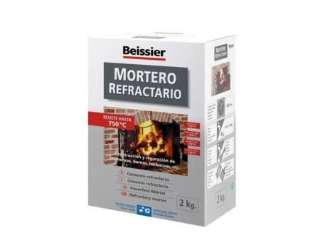 MORTERO REFRACTARIO CEYS 2 KG ALTA RESISTENCIA TÉRMICA