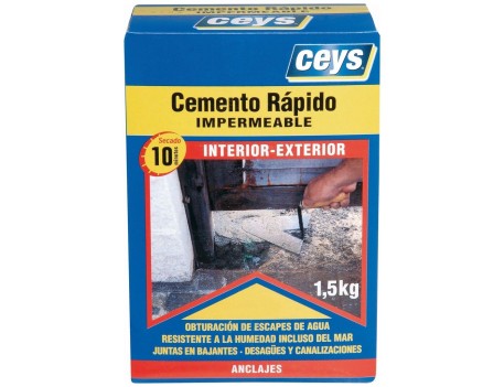 CEMENTO RÁPIDO IMPERMEABLE CEYS 1,5 KG