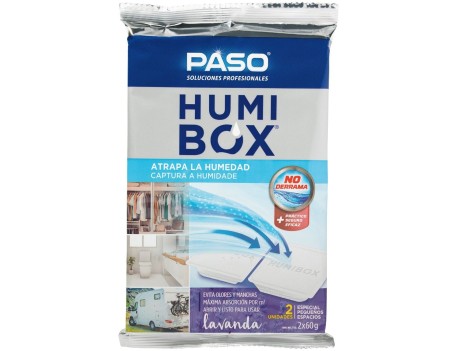 DESHUMIDIFICADOR PASO HUMIBOX LAVANDA 2X60G