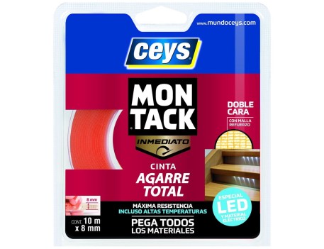 CINTA DOBLE CARA DE MONTAJE PARA LEDS CEYS 10MX8MM