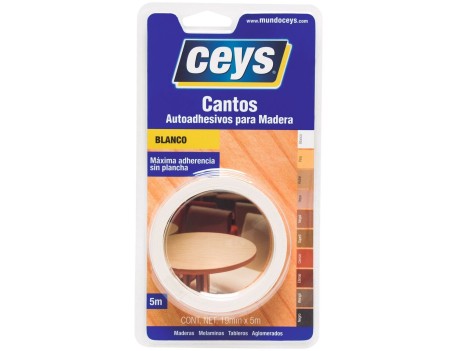 CANTO AUTOADHESIVO CEYS 5M BLANCO 19MM