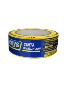 CINTA DE SEÑALIZACIÓN ADHESIVA PVC 33MX50MM CEYS