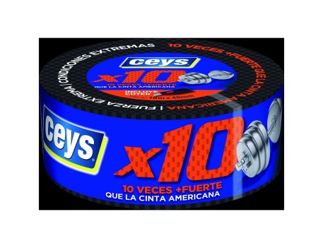 CINTA ADHESIVA EXTRA FUERTE CEYS X10 18M X 48MM
