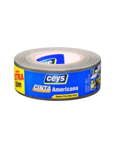 CINTA AMERICANA PLATA MULTIUSOS CEYS 50M X 50MM