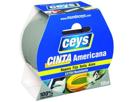 CINTA AMERICANA ADHESIVA PLATA 10M X 50MM CEYS