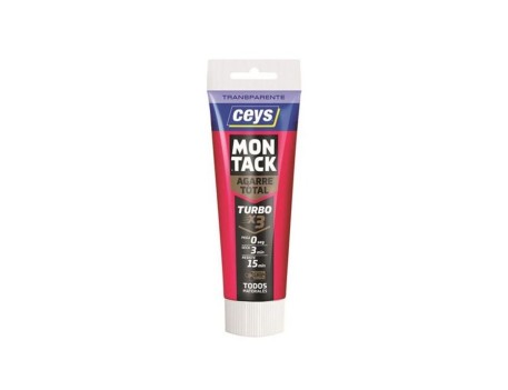 ADHESIVO MONTACK TURBO TRANSPARENTE TUBO 125ML