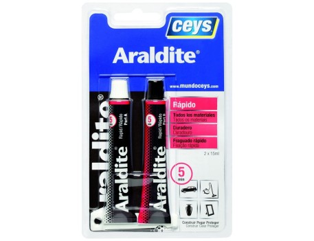 ADHESIVO EPOXI CEYS ARALDITE RÁPIDO 15+15ML