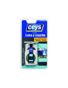 ADHESIVO REPARADOR LONA Y CAUCHO CEYS 7ML + 4 PARCHES