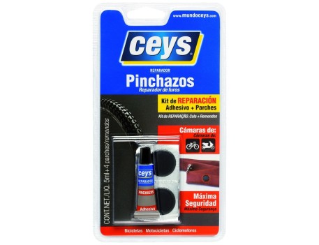 KIT REPARADOR PINCHAZOS CEYS BLISTER 6U