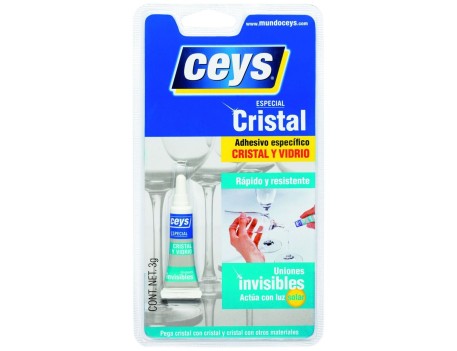 ADHESIVO TRANSPARENTE RÁPIDO PARA CRISTAL CEYS 3G