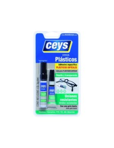 ADHESIVO ESPECIAL PARA PLÁSTICOS DIFÍCILES CEYS 3G+4ML