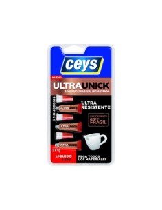 ADHESIVO INSTANTÁNEO ULTRAUNICK LÍQUIDO CEYS 3X1G